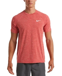 Nike Men's Hydroguard Dri-fit Stretch Upf 40+ Heather Rash Guard