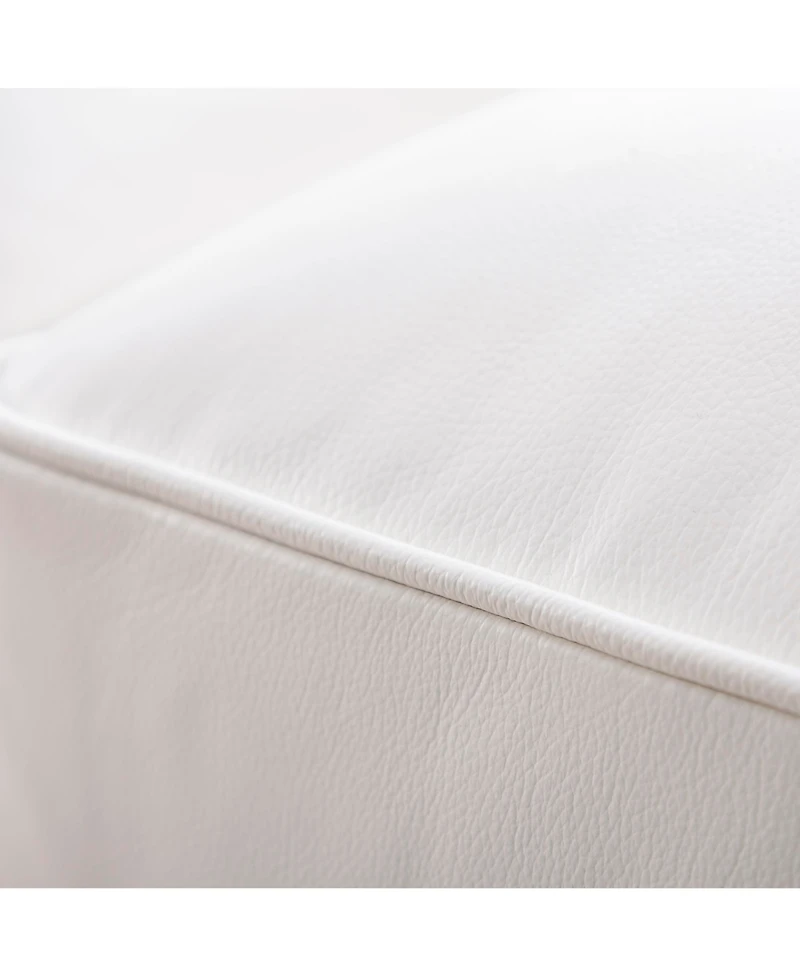 Alexandon Leather Chesterfield Tufted Sofa with Roll Arm