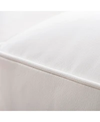 Alexandon Leather Chesterfield Tufted Sofa with Roll Arm