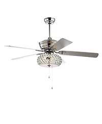 Crista 52" 3-Light, Wood Led Ceiling Fan