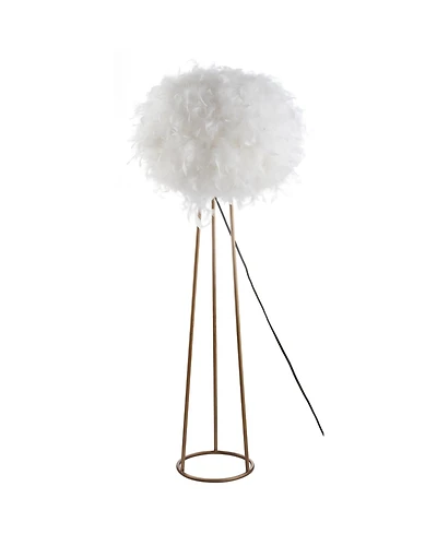 Stork 52" Feather Led Floor Lamp