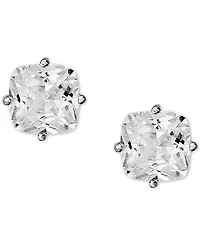 Giani Bernini Cubic Zirconia Cushion Stud Earrings in Sterling Silver, Created for Macy's