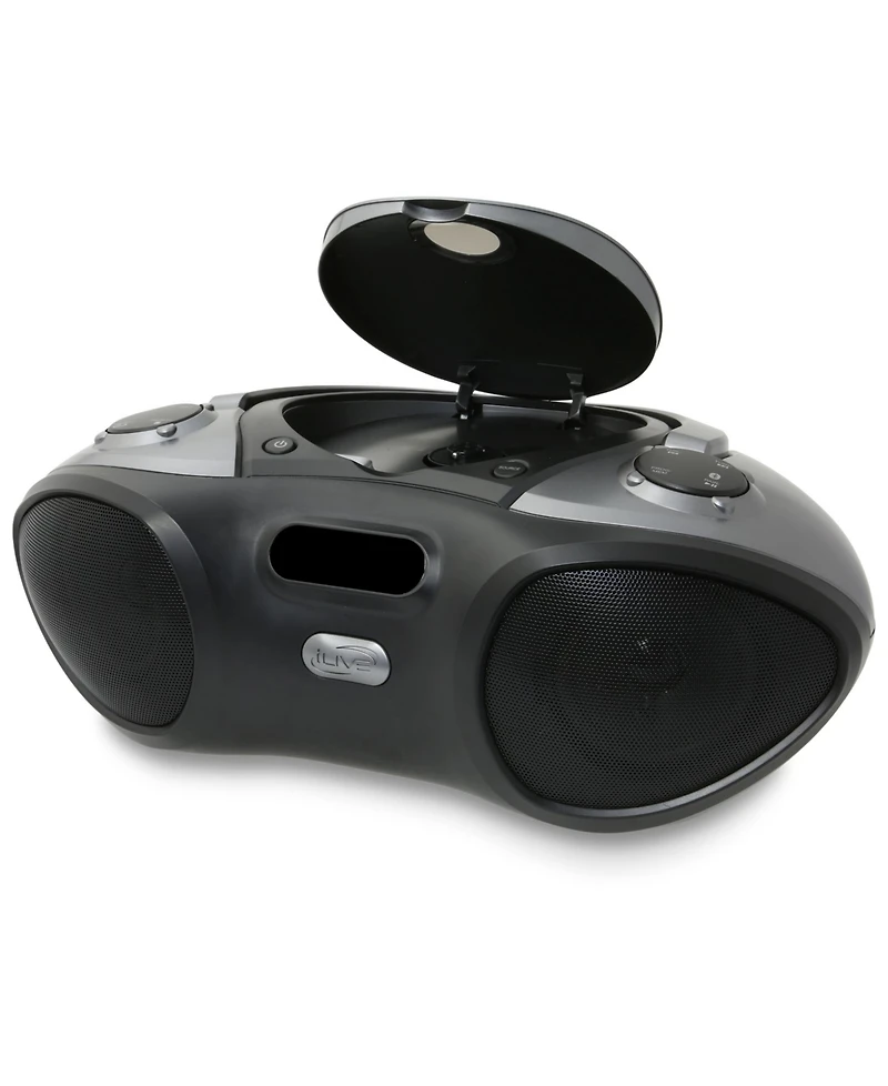 iLive Portable Bluetooth Boombox with Fm Radio, IBC233B