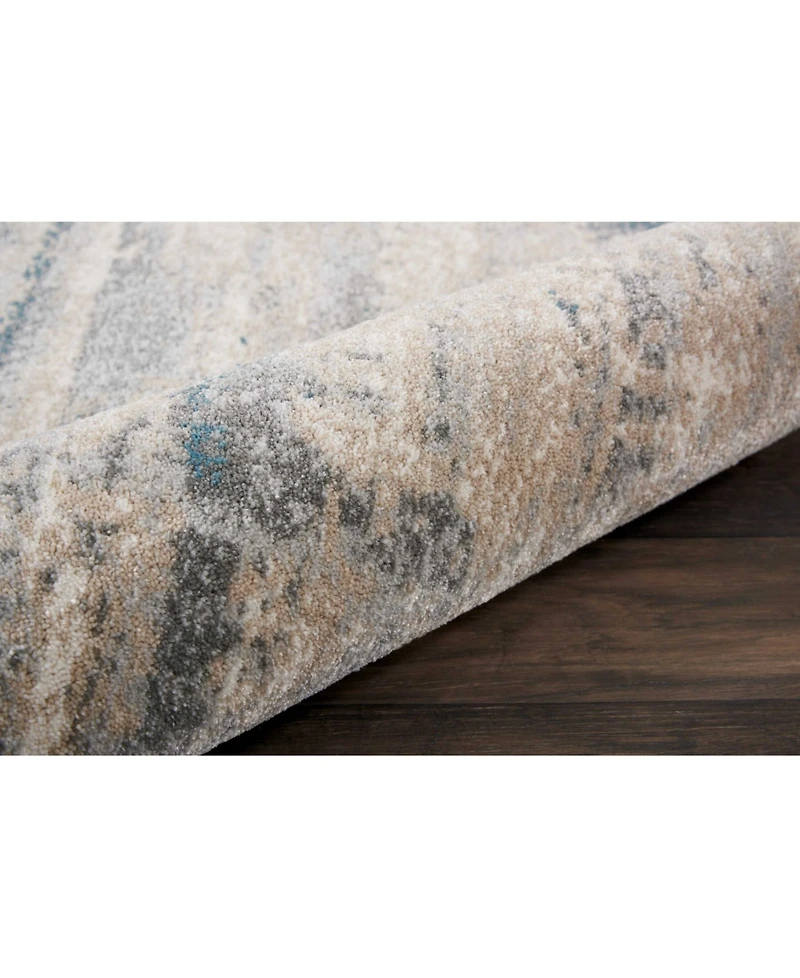 Long Street Looms Samuel SAM17 Ivory 2'2" x 7'6" Runner Rug