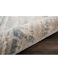 Long Street Looms Samuel SAM17 Ivory 2'2" x 7'6" Runner Rug