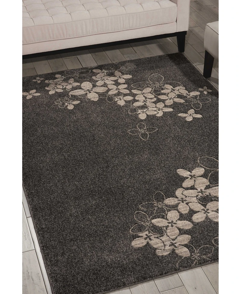 Long Street Looms Samuel SAM02 Charcoal 9'3" x 12'9" Area Rug