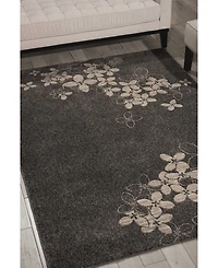Long Street Looms Samuel SAM02 Charcoal 9'3" x 12'9" Area Rug