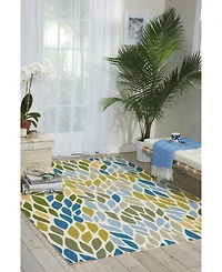 Long Street Looms Backyard BAC094 Multi 4'4" x 6'3" Outdoor Area Rug