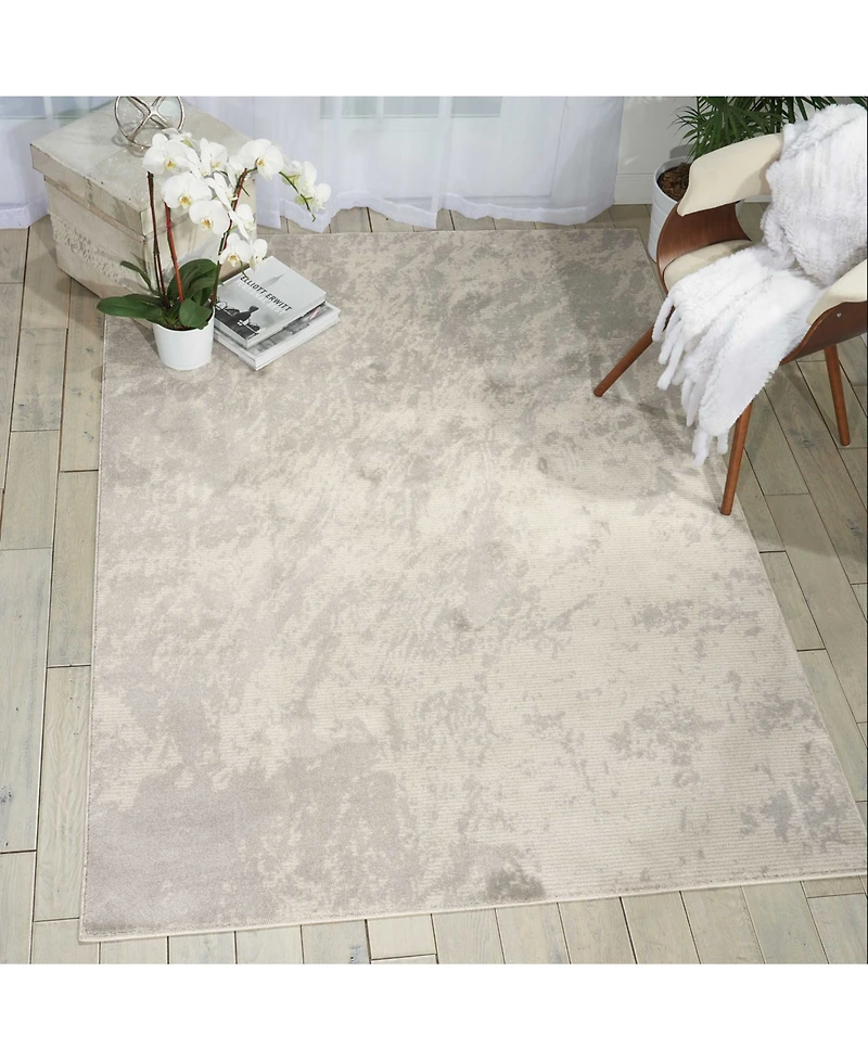Long Street Looms Samuel SAM12 Ivory 9'3" x 12'9" Area Rug