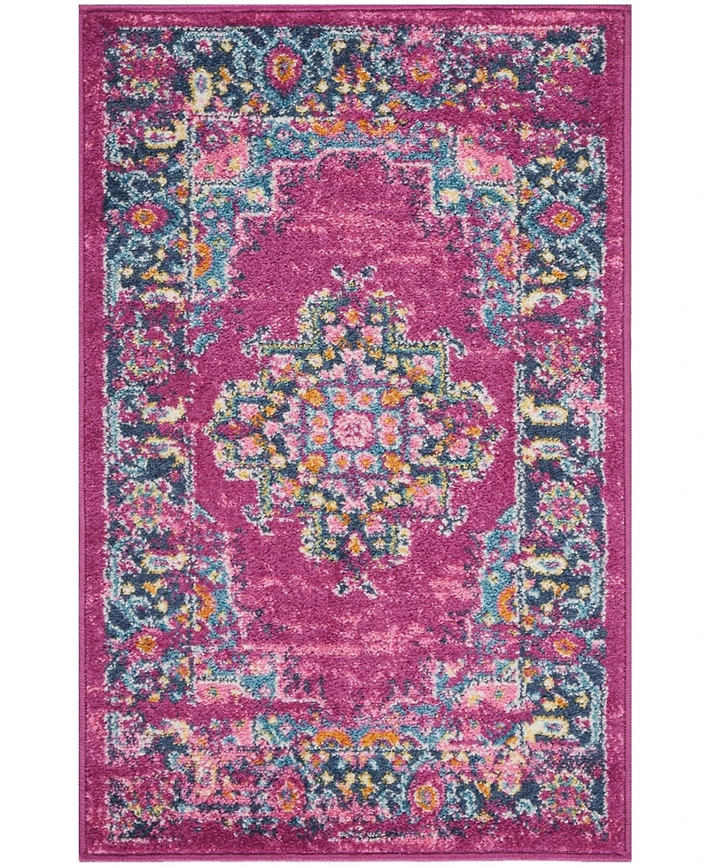 Long Street Looms Zeal ZEA03 Fuchsia 1'10" x 2'10" Area Rug