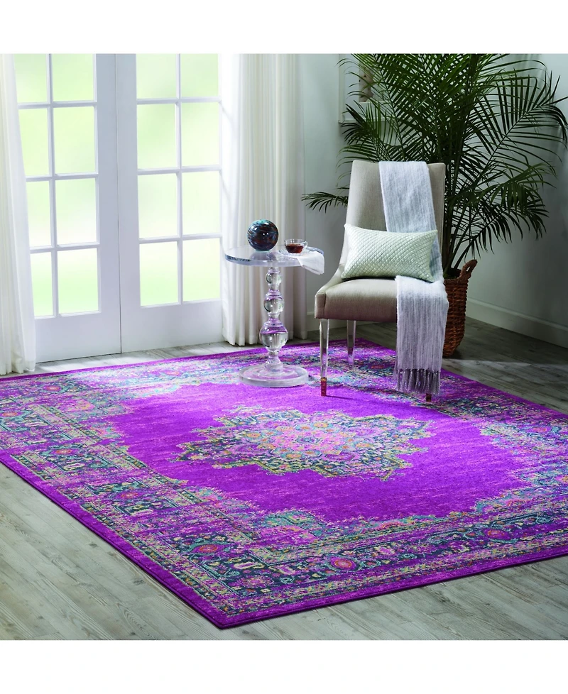 Long Street Looms Zeal ZEA03 Fuchsia 9' x 12' Area Rug