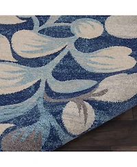 Long Street Looms Peace PEA03 Navy 8' x 10' Area Rug