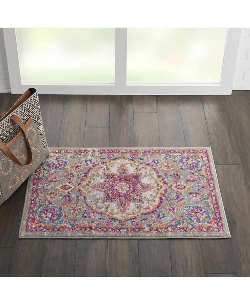 Long Street Looms Zeal ZEA22 Gray 1'10" x 2'10" Area Rug