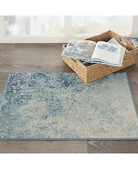 Long Street Looms Zeal ZEA10 Navy 1'10" x 2'10" Area Rug