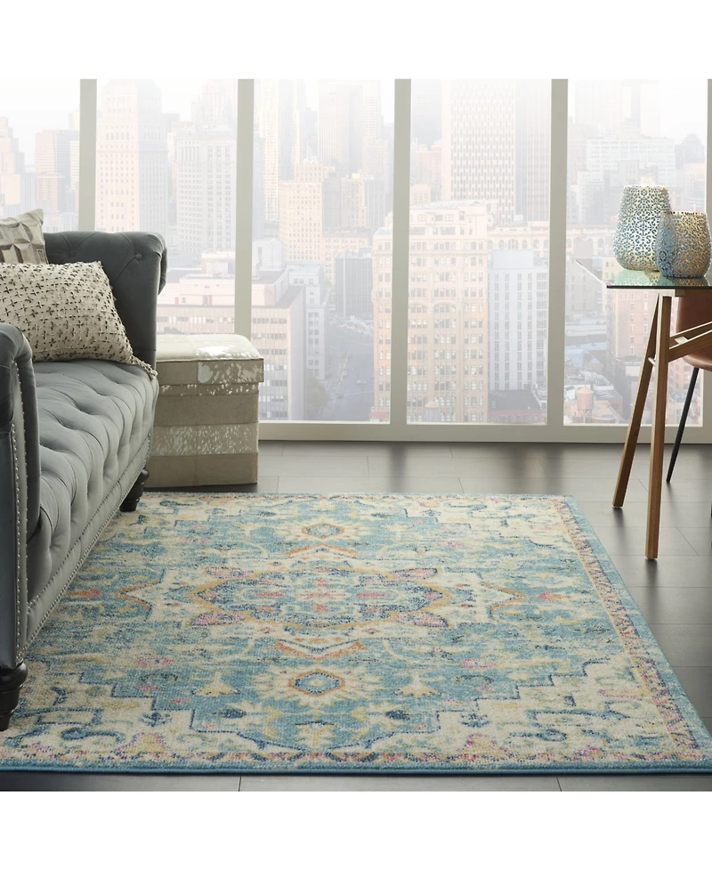 Long Street Looms Zeal ZEA25 Ivory 5'3" x 7'3" Area Rug