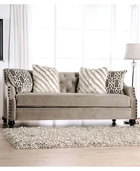Furniture of America Port Smith Upholstered Sofa