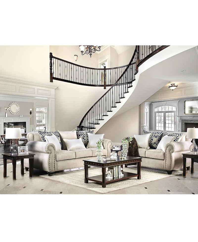 Furniture of America Nevadan Upholstered Love Seat