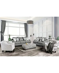 Furniture of America Canzey Upholstered Love Seat