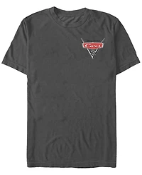 Fifth Sun Pixar-Cars 3 Men's Movie Title Logo Short Sleeve T-Shirt