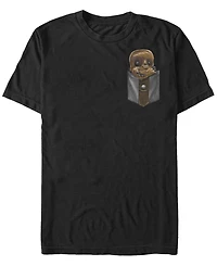 Fifth Sun Star Wars Men's Chewie Cutie Pocket Short Sleeve T-Shirt