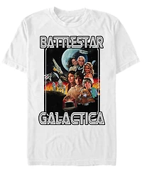 Fifth Sun Battlestar Galactica Men's Classic Retro Poster Short Sleeve T-Shirt