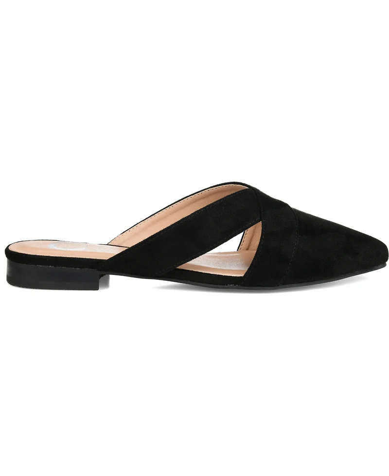 Journee Collection Women's Giada Pointed Toe Slip On Mules