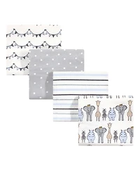 Hudson Baby Boys Cotton Flannel Receiving Blanket Wraps