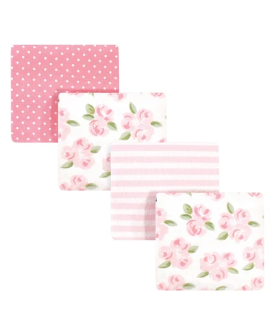 Little Treasure Girls Gentle Cotton Flannel Infant Receiving Blankets