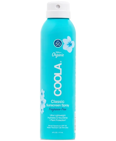 Coola Classic Body Sunscreen Spray Spf 50, 6 oz.