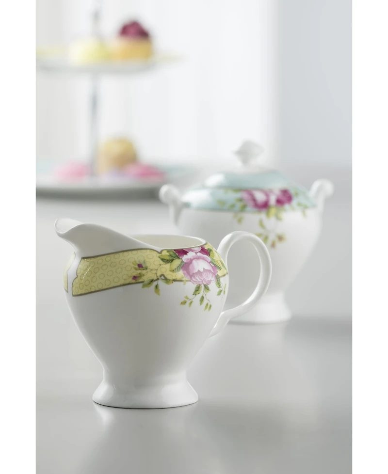 Aynsley China Archive Rose Sugar and Cream Set