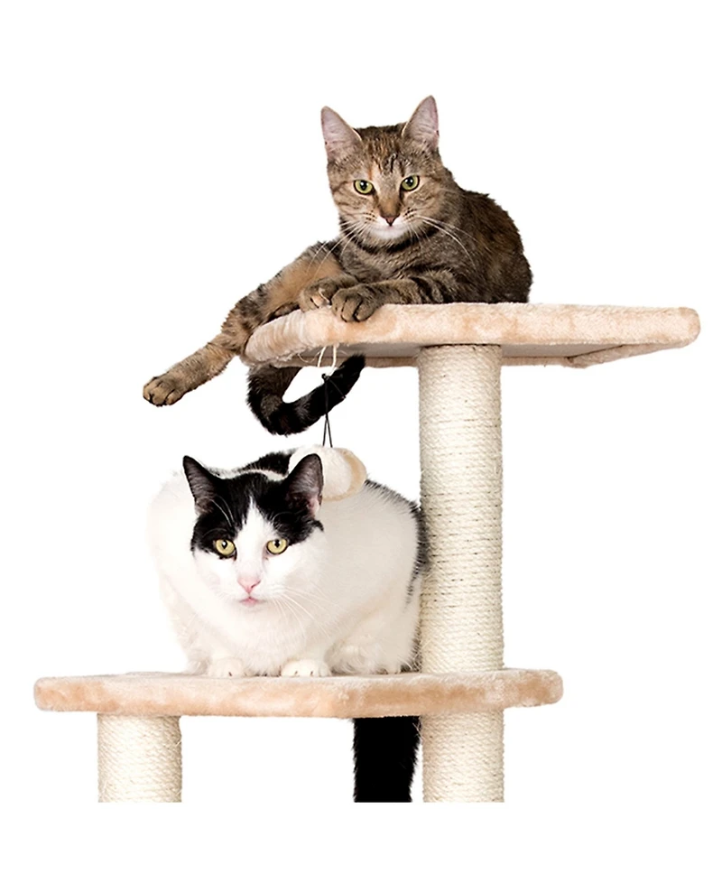 Armarkat 3 Tier Real Wood Cat Tree, Armarkat Scratch furniture A5201, Beige