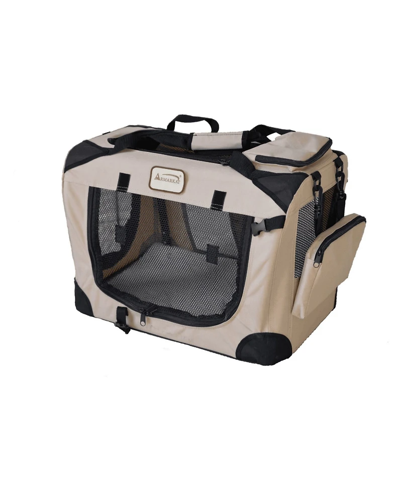 Armarkat FoldIng Soft Dog Crate For Dogs And Cats, Pet Travel Carrier Bag For Big Medium Cats PC201B