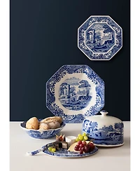 Spode Blue Italian Cheese Plate & Knife