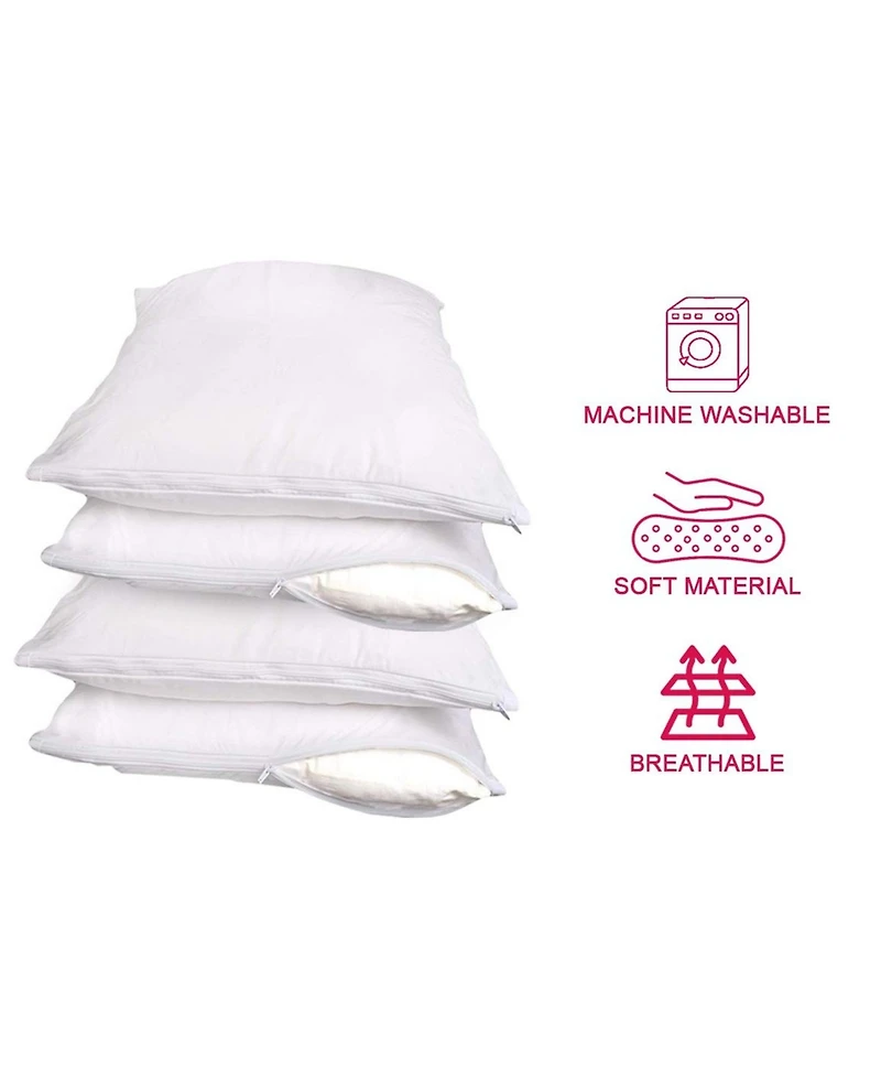 Waterproof Zippered Pillow Protector - Standard Size