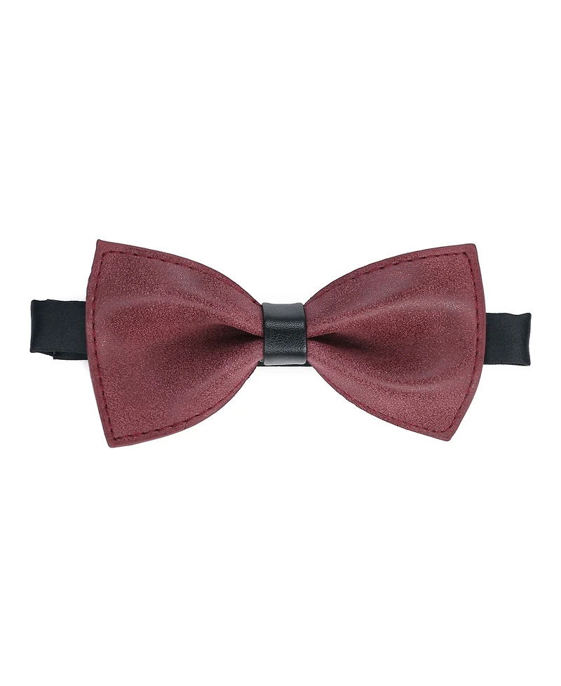 Mio Marino Men's Suede Y-Back Suspenders Bow Tie Set