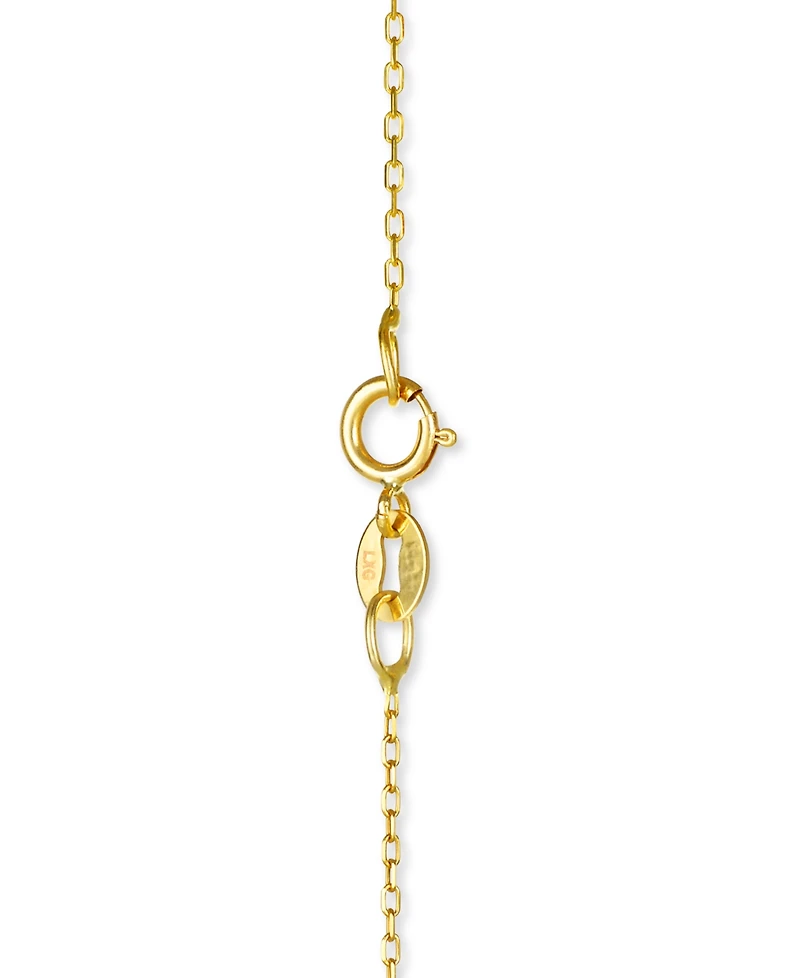 Italian Gold Love Knot 18" Pendant Necklace in 14k Gold