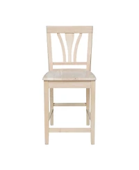 International Concepts Fanback Stool