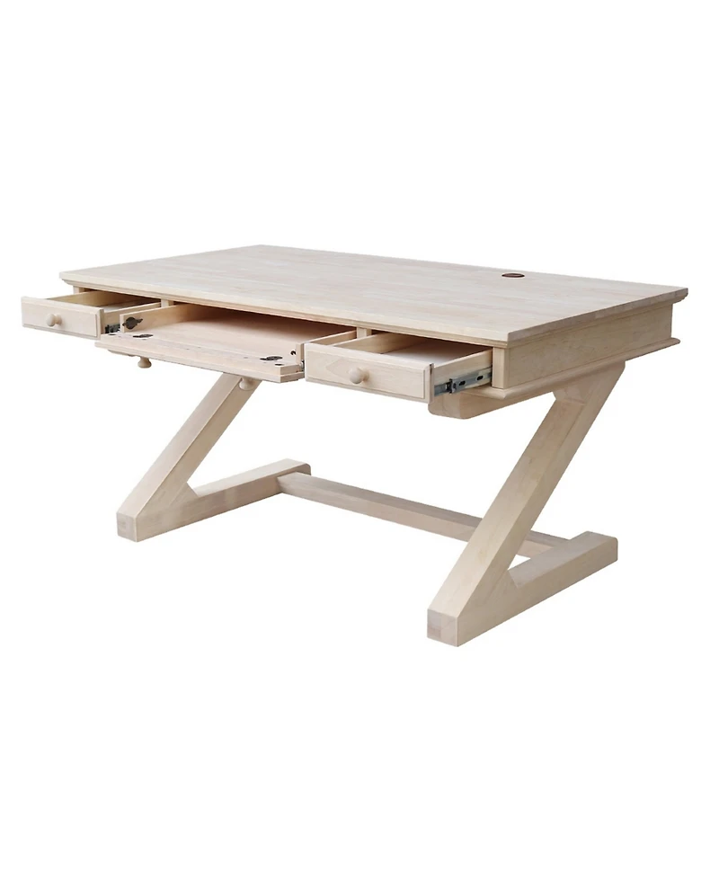 International Concepts Executive Desk with Zosiac Base