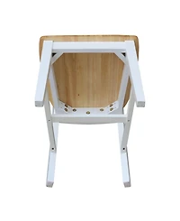 International Concepts San Remo Splatback Chair, Set of 2