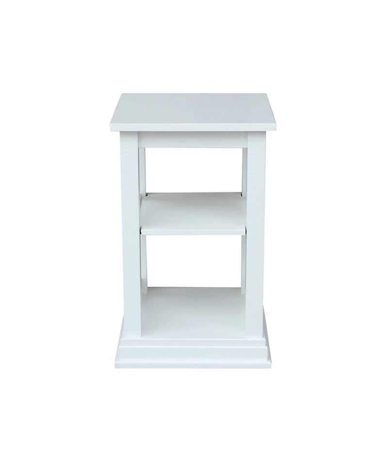International Concepts Hampton Accent Table with Shelves