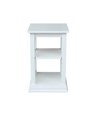 International Concepts Hampton Accent Table with Shelves