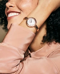 Bulova Women's Sutton Diamond-Accent Rose Gold-Tone Stainless Steel Bracelet Watch 28mm
