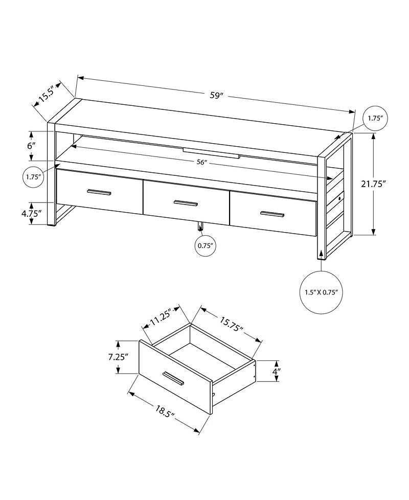 Monarch Specialties Tv Stand