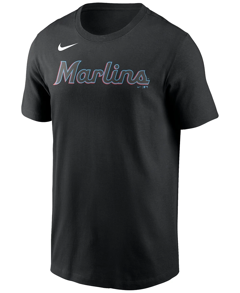Nike Miami Marlins Men's Swoosh Wordmark T-Shirt