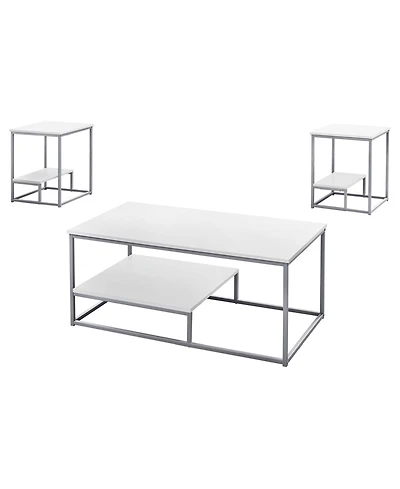 Monarch Specialties Table Set - 3 Piece Set