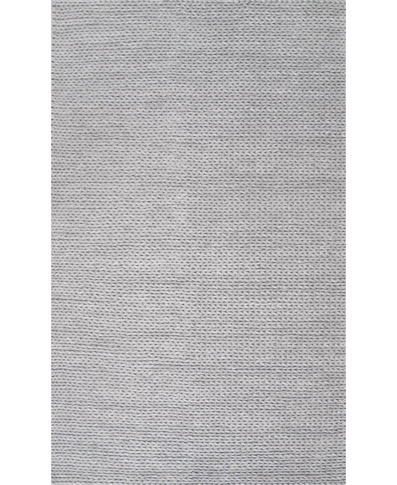 nuLoom Textures Handwoven Caryatid Solid 8' x 10' Area Rug