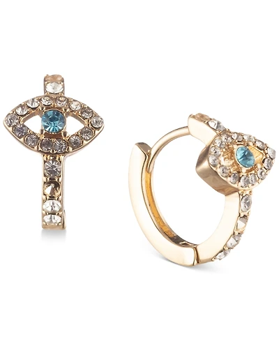 lonna & lilly Gold-Tone Evil Eye Huggie Hoop Earrings