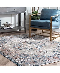 nuLoom Selina Kara Vintage-Inspired Gray 8' x 10' Area Rug