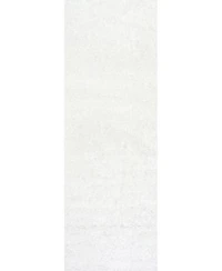 Nuloom Easy Shag Marleen Plush White Rug