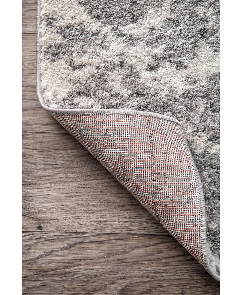 nuLoom Smoky Misty Shades Deedra Gray 5' x 8' Area Rug